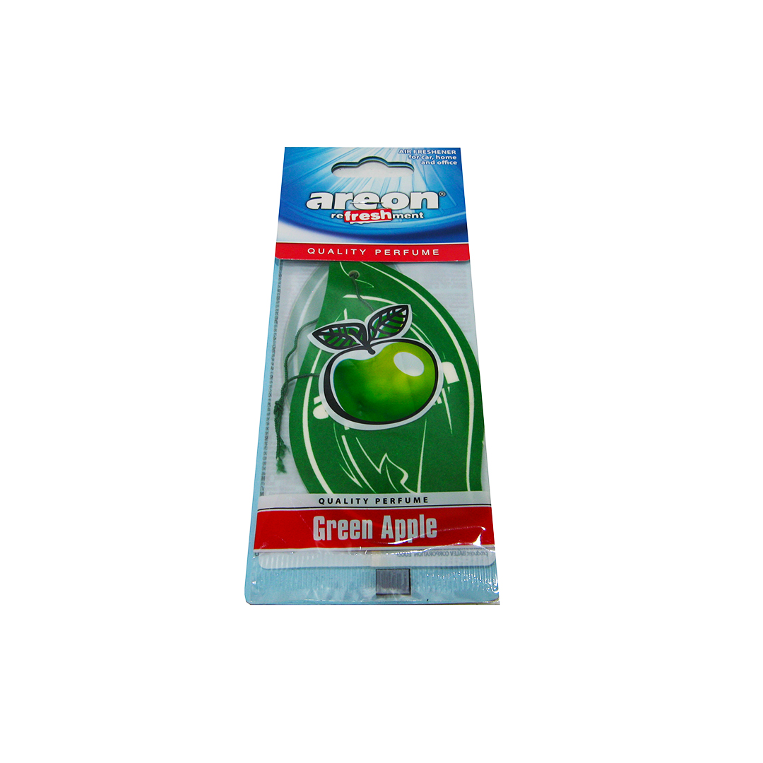 Освіжувач салону на дзеркало сухий Green Apple (Зелене яблуко) Mon Classic Areon