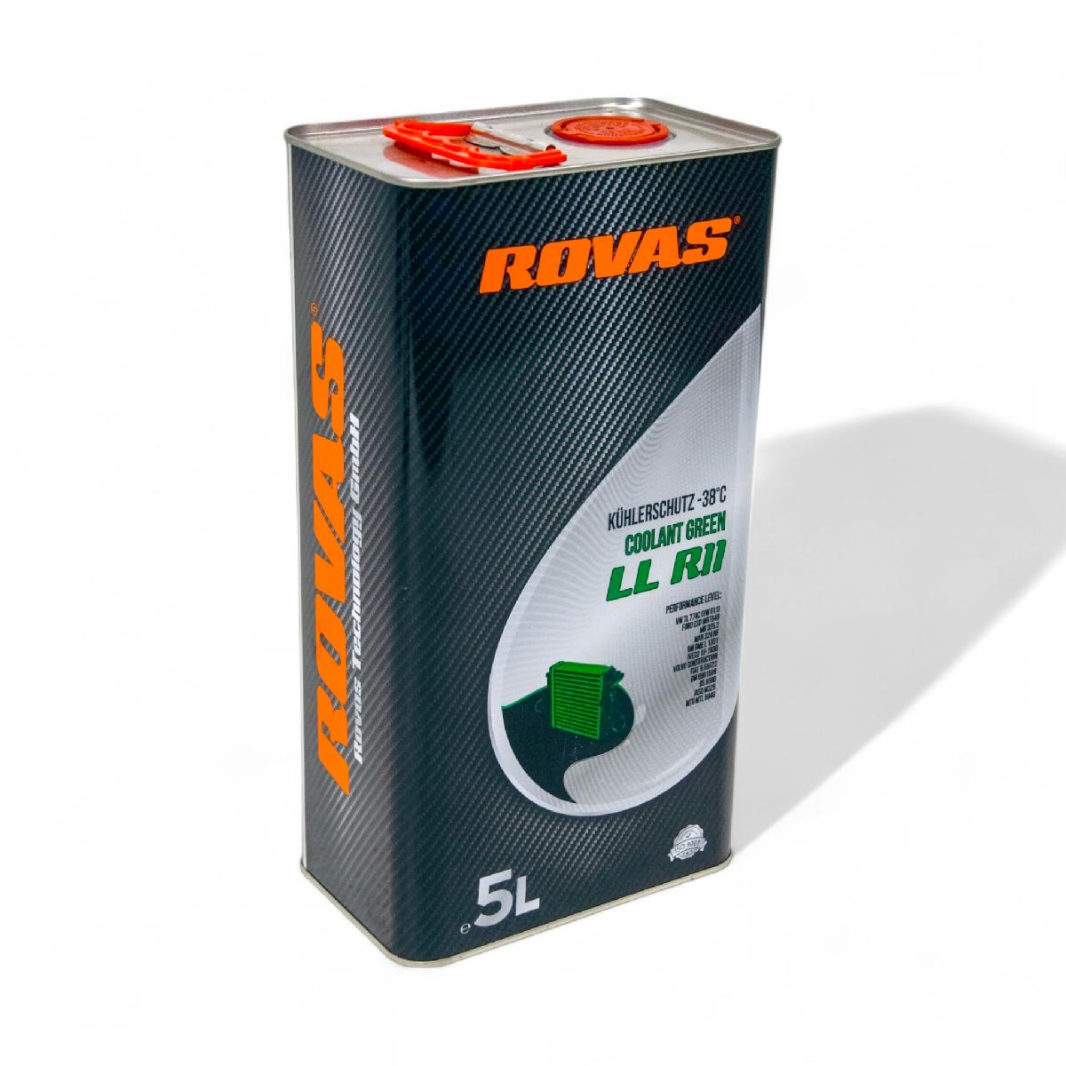 Тосол антифриз (охолоджувальна рідина) 5л зелений -38 G-11 Coolant LL R11 Rovas