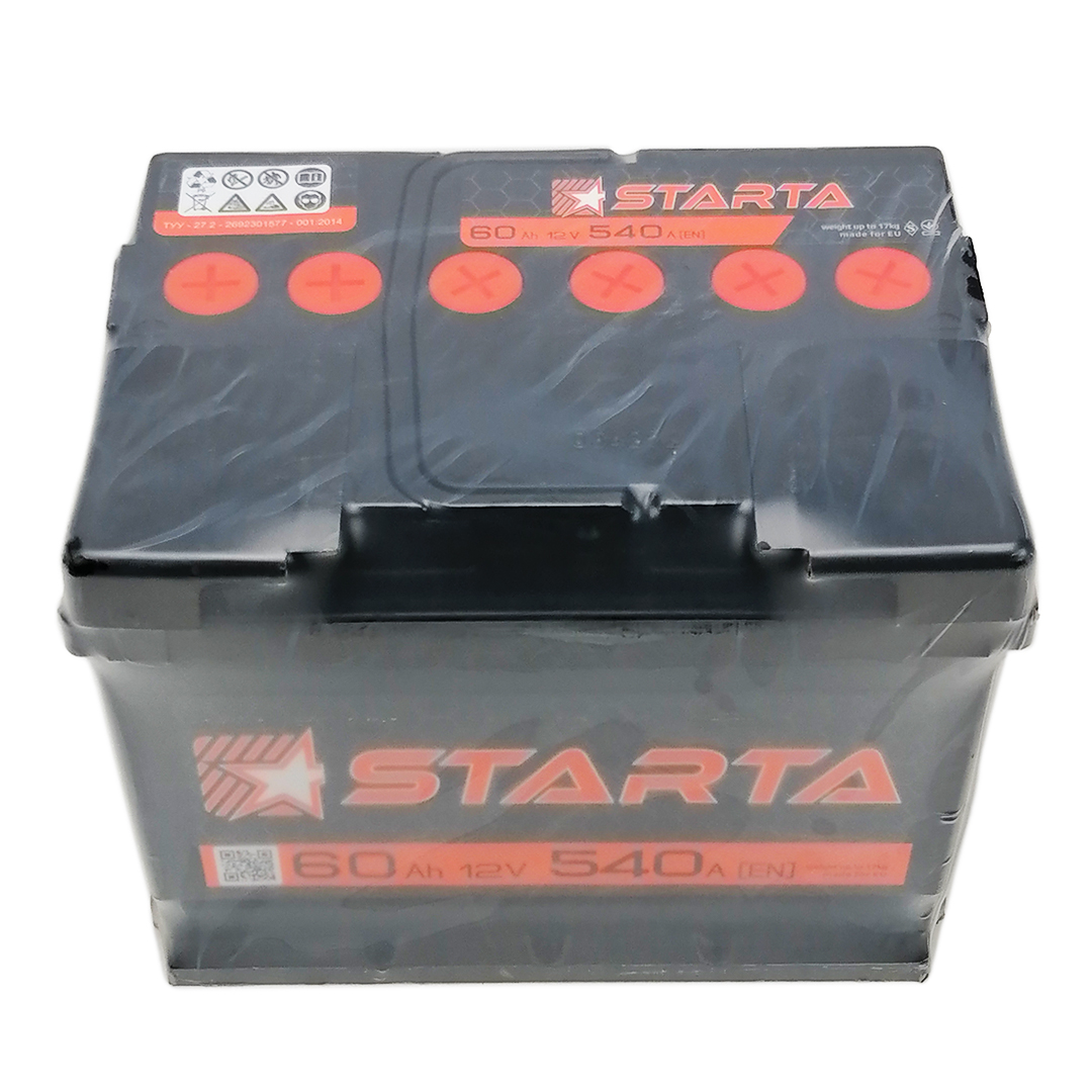 Акумулятор 60 А/год + лівий 540 А Starta