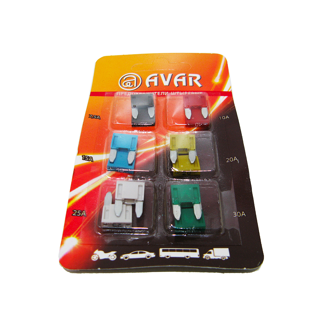Запобіжник Міні (компл. 12 шт) 7.5-30А Авар