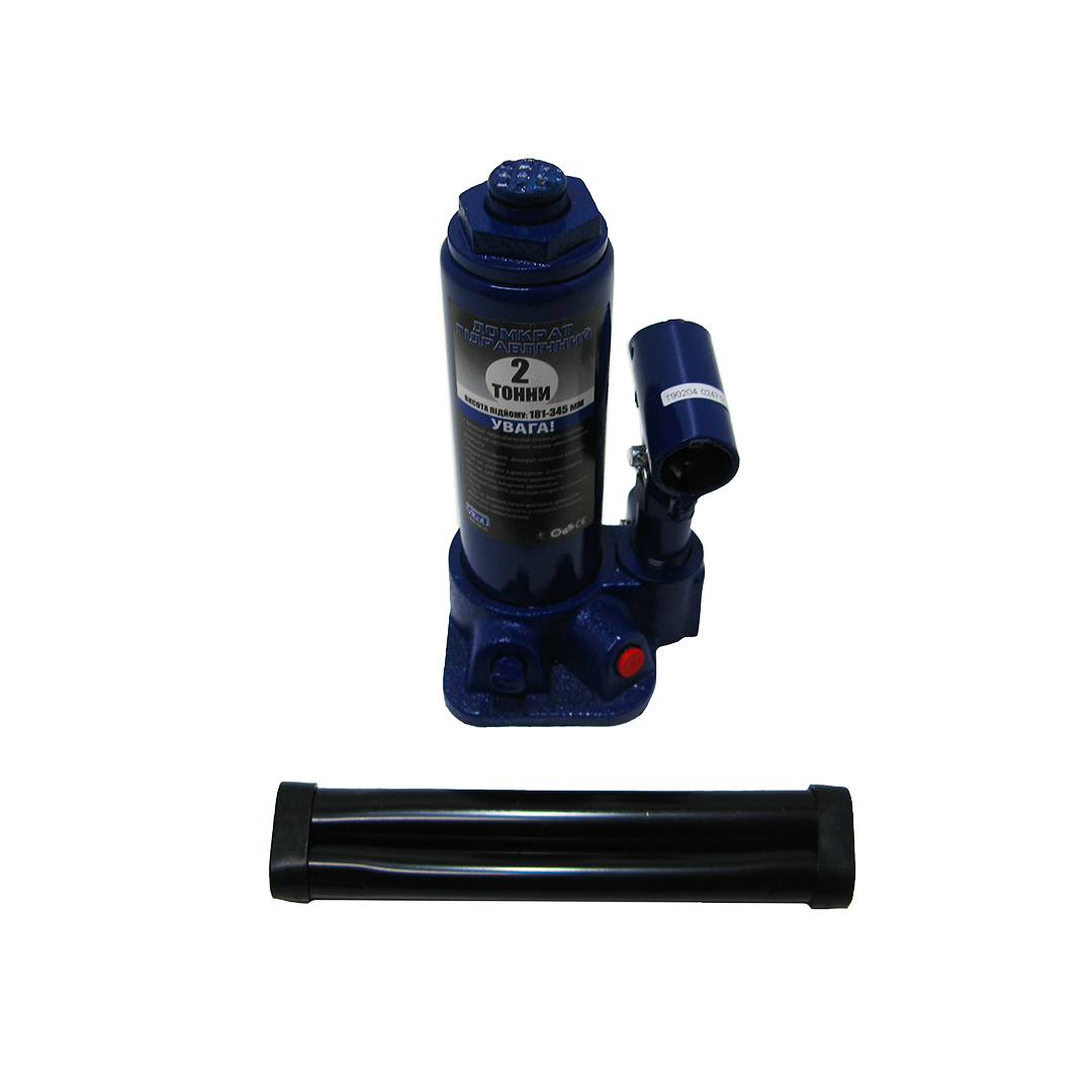 Домкрат гідравлічний пляшковий 2 т ДБ-02006 Vitol