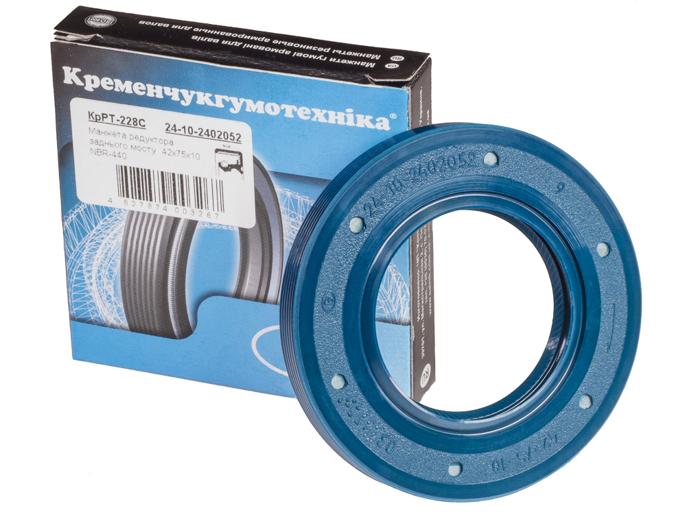 Сальник редуктора синий 42 х 75 х 10 2401, 2410, 31029, 3110, 31105, 3302, 2217, 2705 Кременчуг