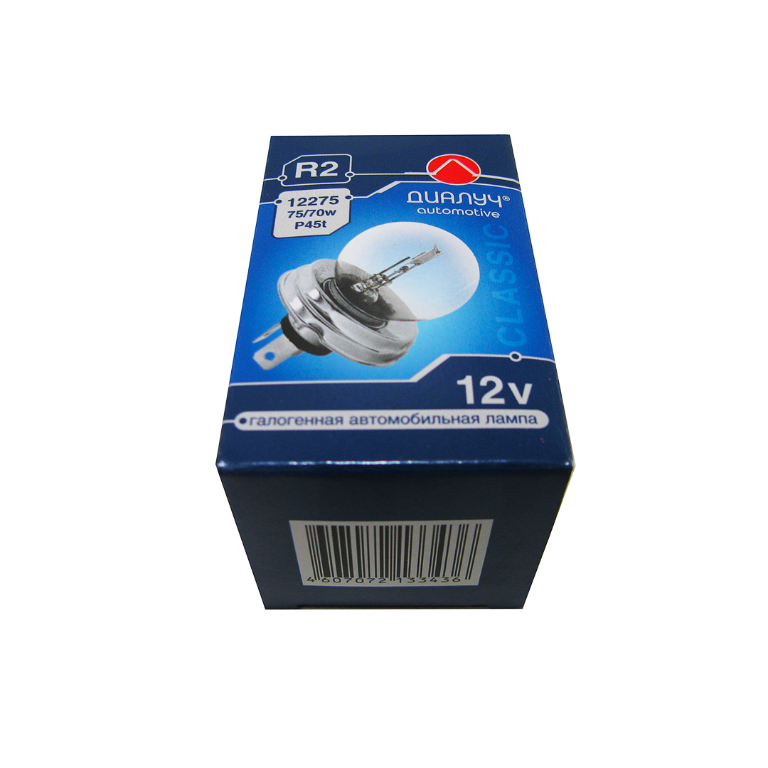 Лампа Н4 12V P45 R2 75/70W старого зразка кругла Діалуч