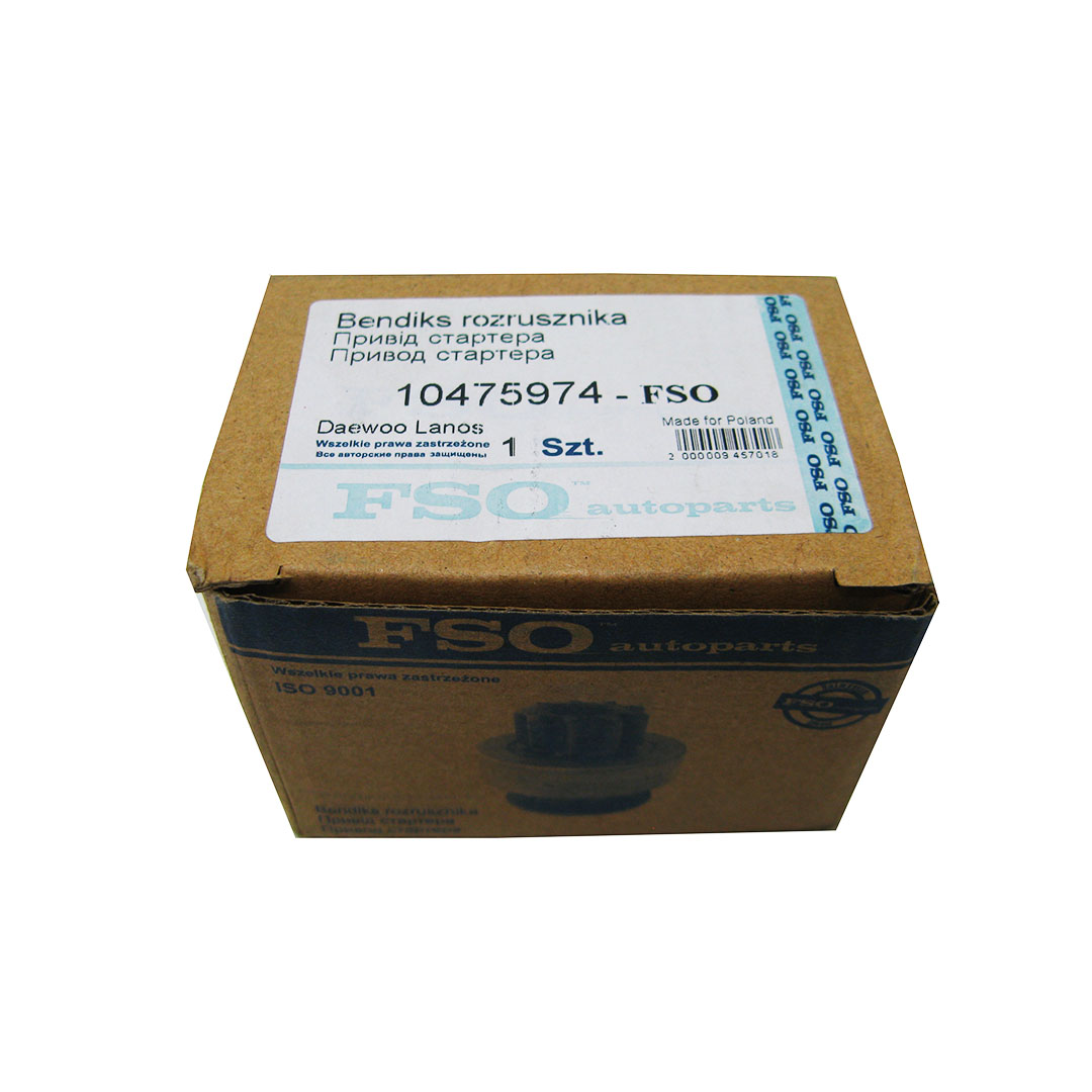 Бендікс (9 зубів, 6 шліців) Ланос 1.5, 1.6, Авео 1.5,1.6, Лачетті (привід стартера) FSO