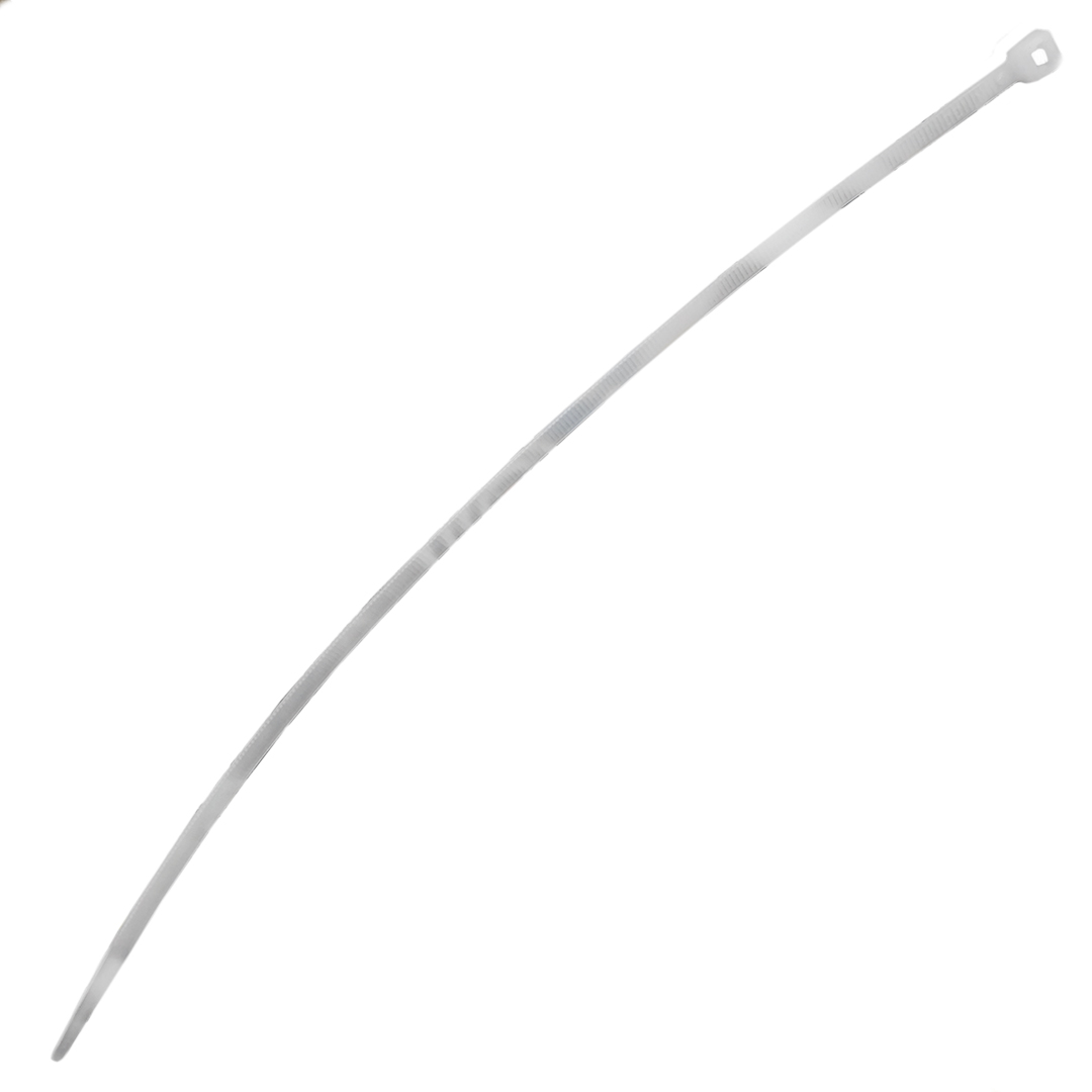 Хомут пластик 4,5 х 300 (в упак. 100 шт) білий ДК