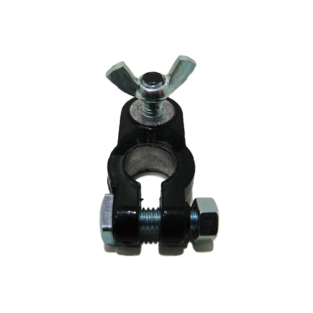 Клема АКБ свинець (-) болт з баранчиком ДК