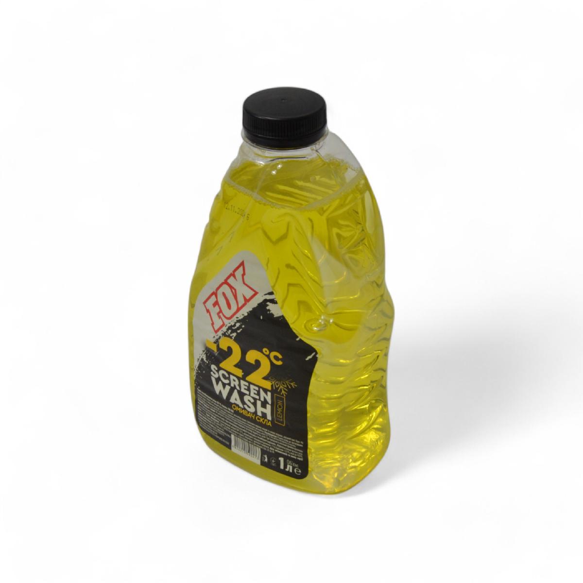 Рідина в бачок омивача зимова 1л -22°C Лимон FOX