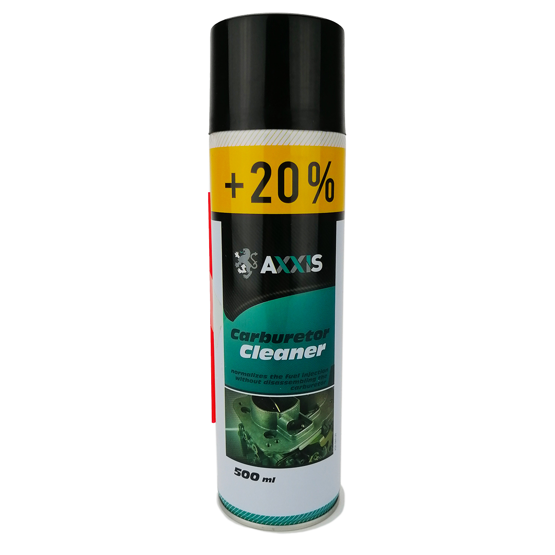 Очисник карбюратора 500 мл +20% аерозоль Carburetor Cleaner Axxis