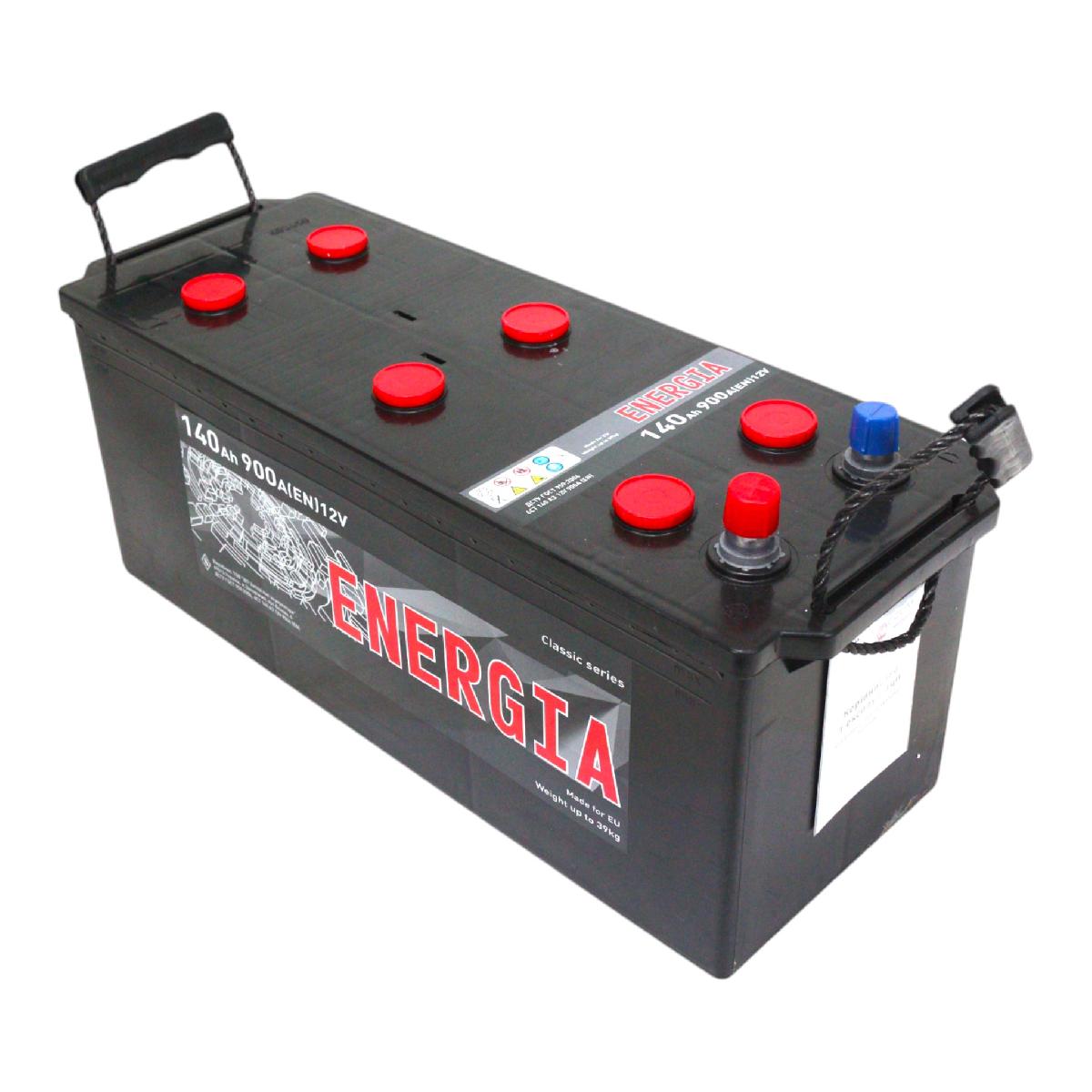 Аккумулятор 140 А/ч + левый 900 А Energia