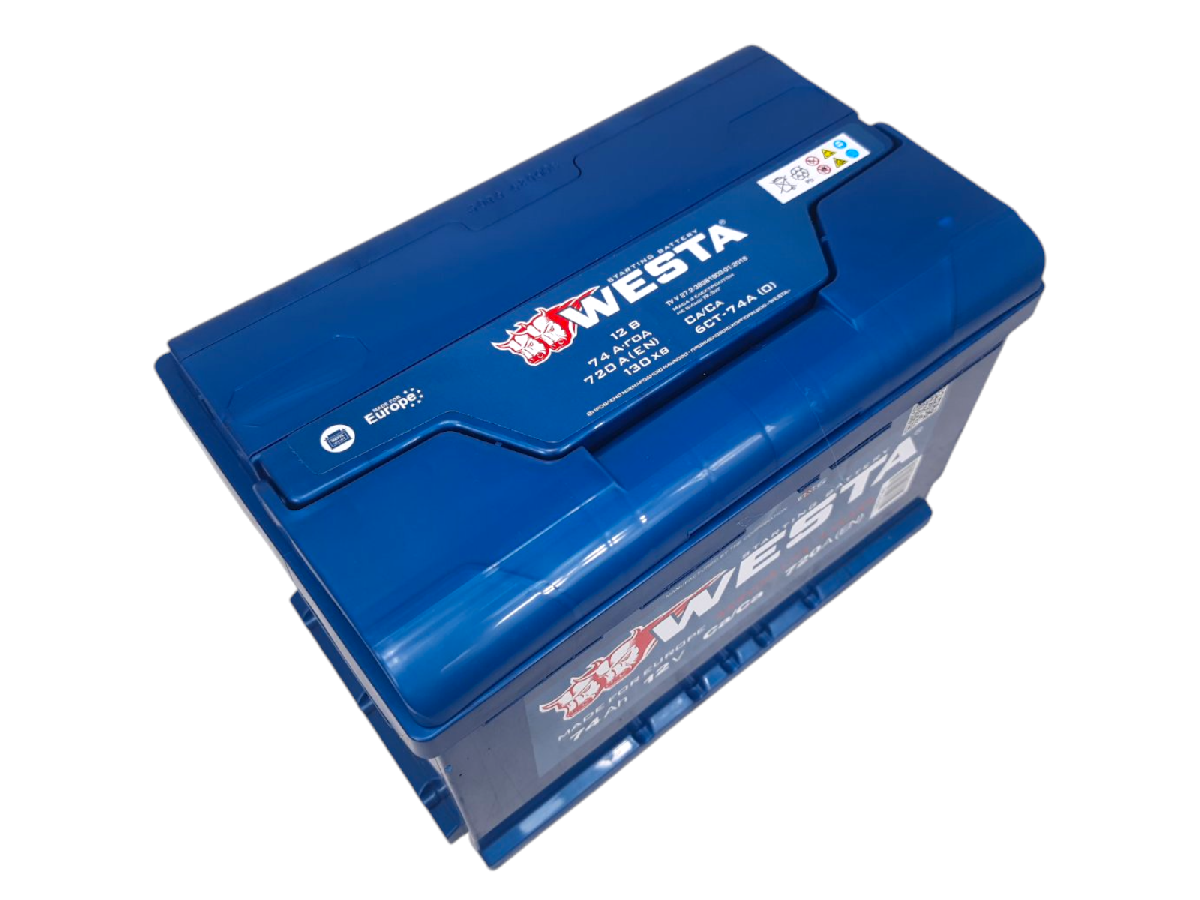 Акумулятор 74 А/год євро 720 А Westa Premium