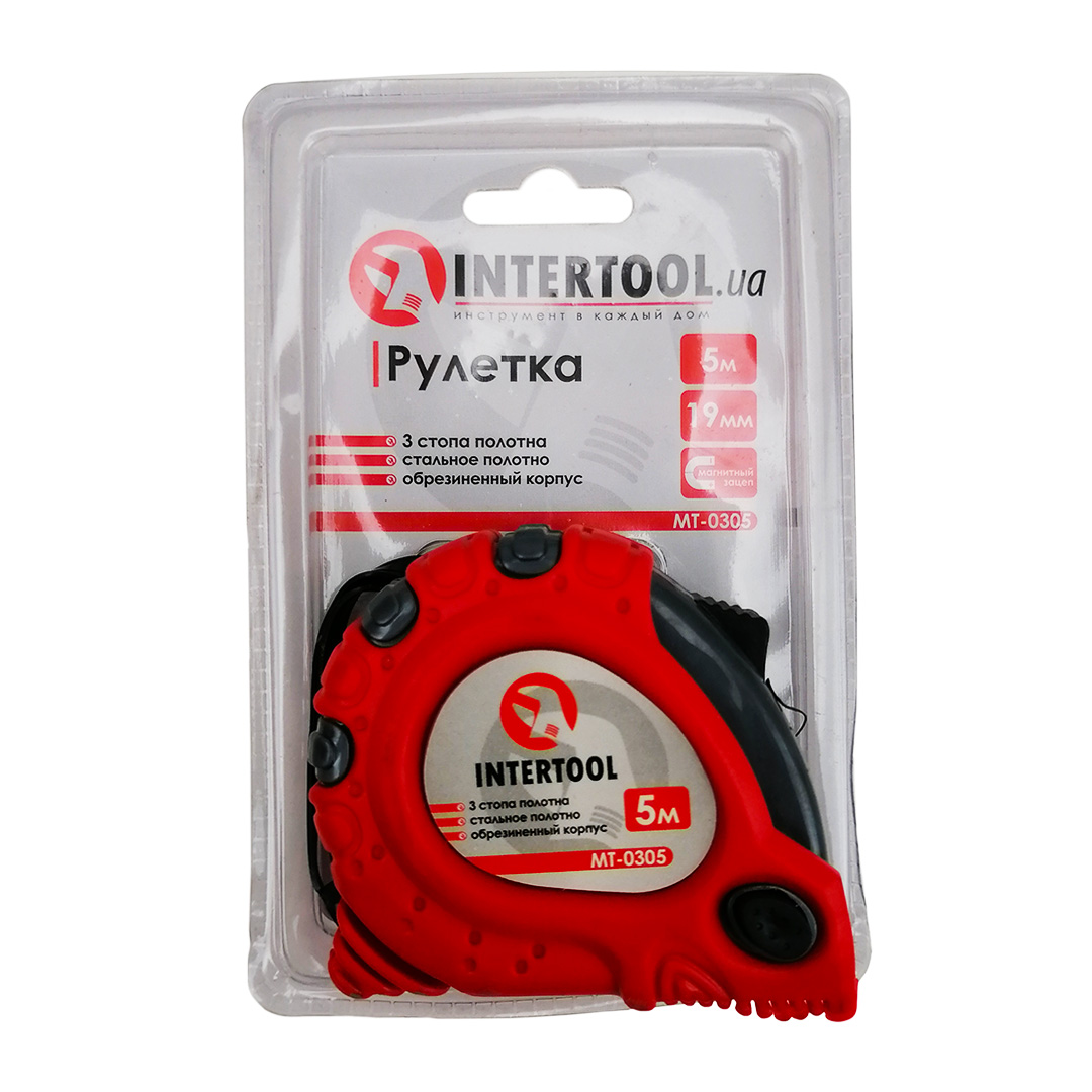 Рулетка 5 м х 19 мм Intertool
