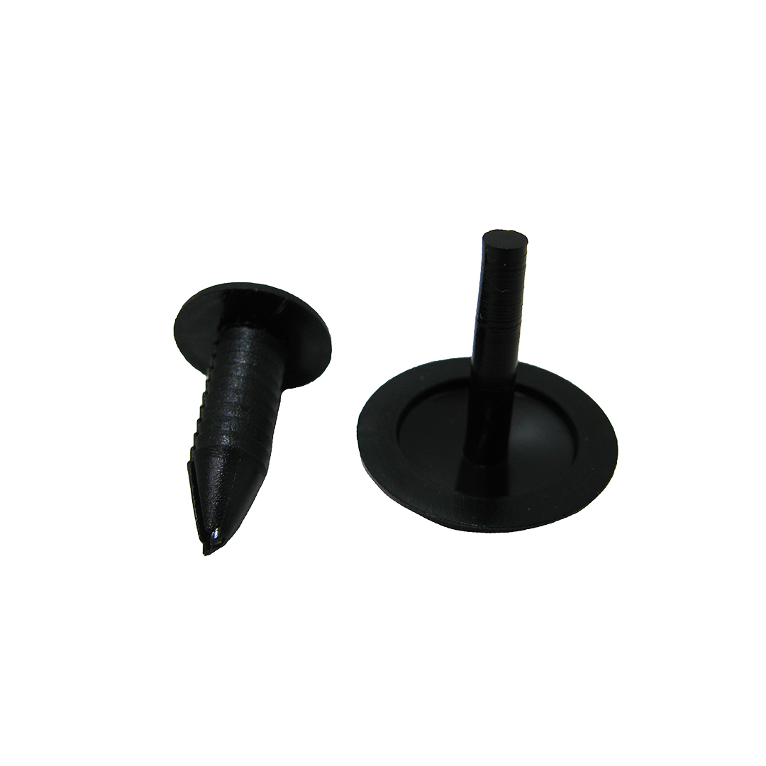 Кліпса №30 чорна (в упак. 100 шт) обшивки салону Газель Shemi